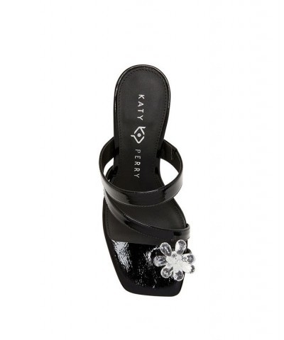 Women's The Tooliped Flower Slip-on Sandals Black $35.64 Shoes