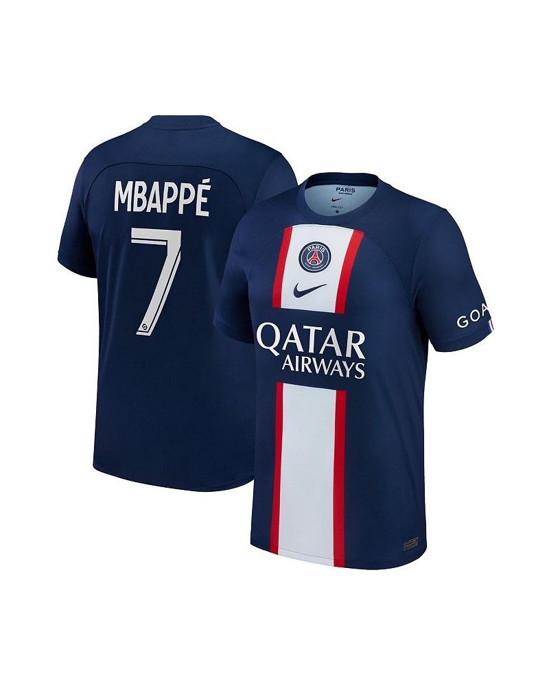 Men's Kylian Mbappe Blue Paris Saint-Germain 2022/23 Home Replica Player Jersey $43.87 Jersey