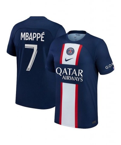 Men's Kylian Mbappe Blue Paris Saint-Germain 2022/23 Home Replica Player Jersey $43.87 Jersey