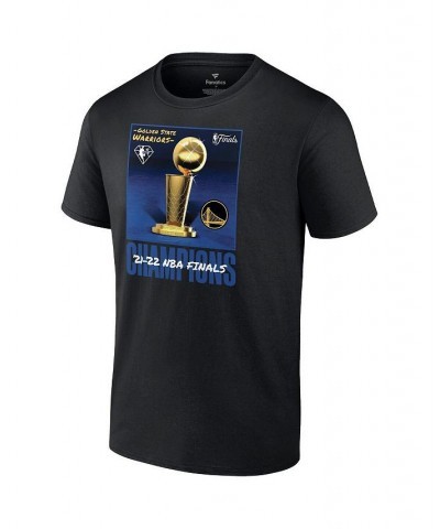 Men's Branded Black Golden State Warriors 2022 NBA Finals Champions 75th Anniversary Jumper Trophy T-shirt $19.88 T-Shirts