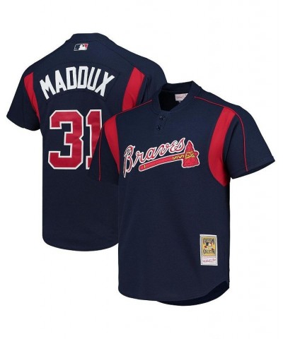 Men's Greg Maddux Navy Atlanta Braves Cooperstown Collection Batting Practice Jersey $42.00 Jersey