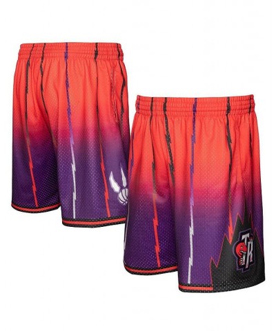 Men's Red, Purple Toronto Raptors 1998/99 Hardwood Classics Fadeaway Reload 3.0 Swingman Shorts $33.60 Shorts