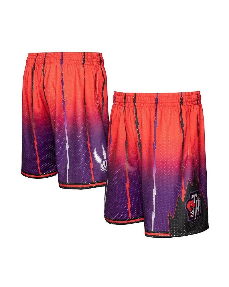 Men's Red, Purple Toronto Raptors 1998/99 Hardwood Classics Fadeaway Reload 3.0 Swingman Shorts $33.60 Shorts