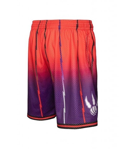 Men's Red, Purple Toronto Raptors 1998/99 Hardwood Classics Fadeaway Reload 3.0 Swingman Shorts $33.60 Shorts