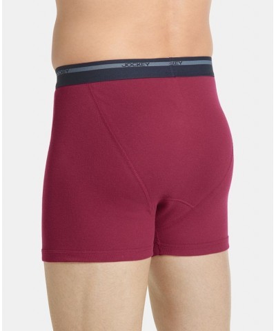 Men's Big & Tall 2-Pk. Lightweight Cotton Boxer Briefs Red $11.08 Underwear