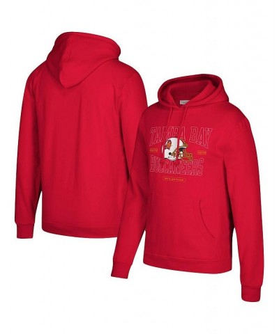 Men's Red Tampa Bay Buccaneers Classic Helmet Pullover Hoodie $32.80 Sweatshirt