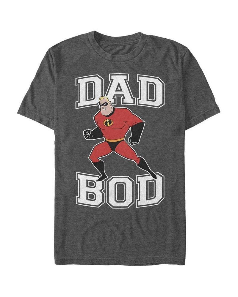 Men's Dad Bod Short Sleeve Crew T-shirt Gray $14.70 T-Shirts