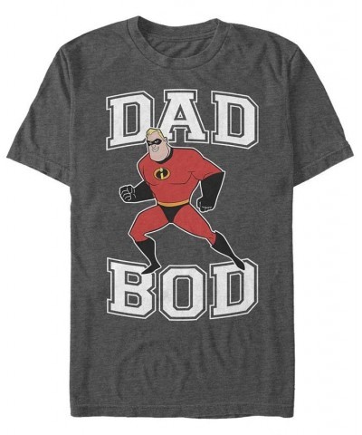 Men's Dad Bod Short Sleeve Crew T-shirt Gray $14.70 T-Shirts