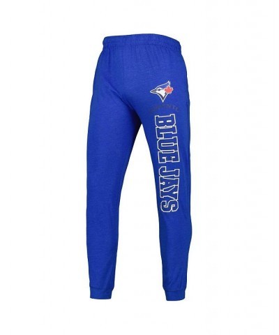 Men's Heather Royal, Heather Charcoal Toronto Blue Jays Meter Hoodie and Joggers Set $43.20 Pajama