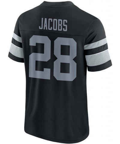 Men's Josh Jacobs Black Las Vegas Raiders Hashmark Name and Number V-Neck T-shirt $21.62 T-Shirts