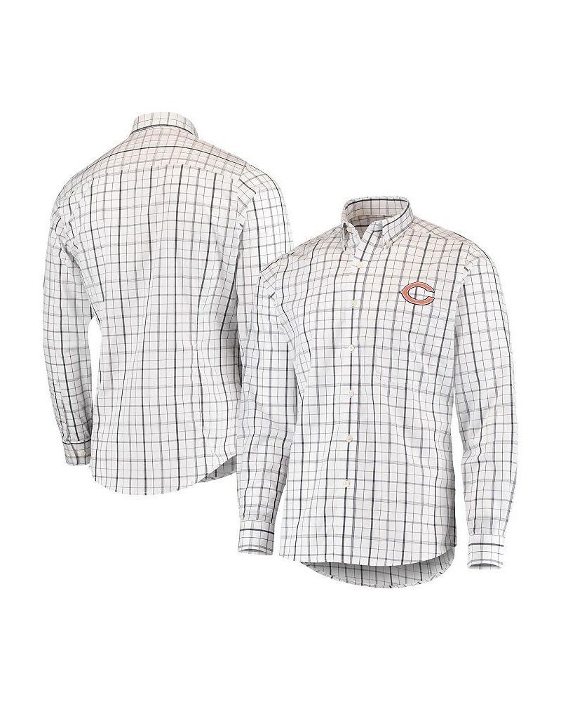 Men's White, Navy Chicago Bears Keen Long Sleeve Button-Down Shirt $32.68 Shirts