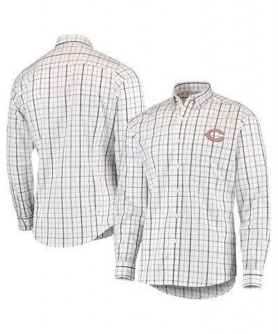 Men's White, Navy Chicago Bears Keen Long Sleeve Button-Down Shirt $32.68 Shirts