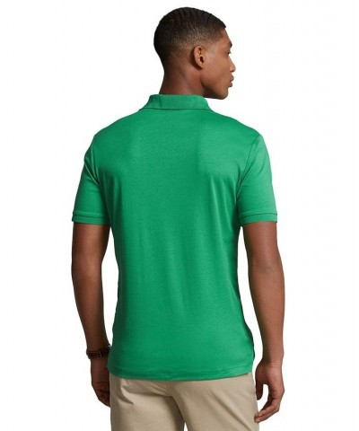 Men's Classic-Fit Soft Cotton Polo Shirt Green $56.40 Polo Shirts