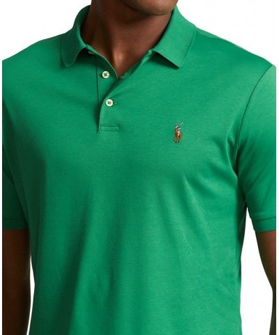 Men's Classic-Fit Soft Cotton Polo Shirt Green $56.40 Polo Shirts