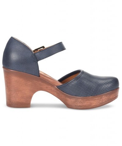 Women's Gia Comfort Wedge Sandals Blue $34.00 Shoes