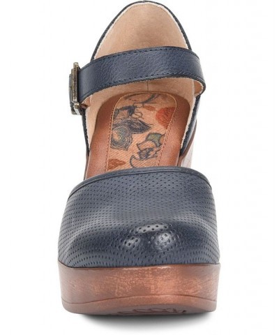 Women's Gia Comfort Wedge Sandals Blue $34.00 Shoes