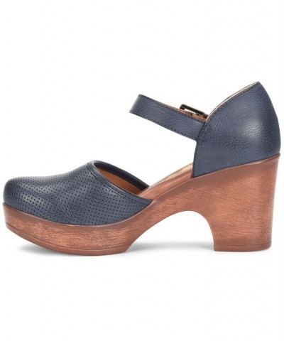 Women's Gia Comfort Wedge Sandals Blue $34.00 Shoes