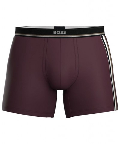 Hugo Men's Relaxed-Fit Logo Boxer Briefs Purple $19.20 Underwear