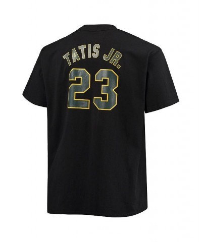 Men's Branded Fernando Tatis Jr. Black San Diego Padres Big and Tall Wordmark Name and Number T-shirt $27.49 T-Shirts