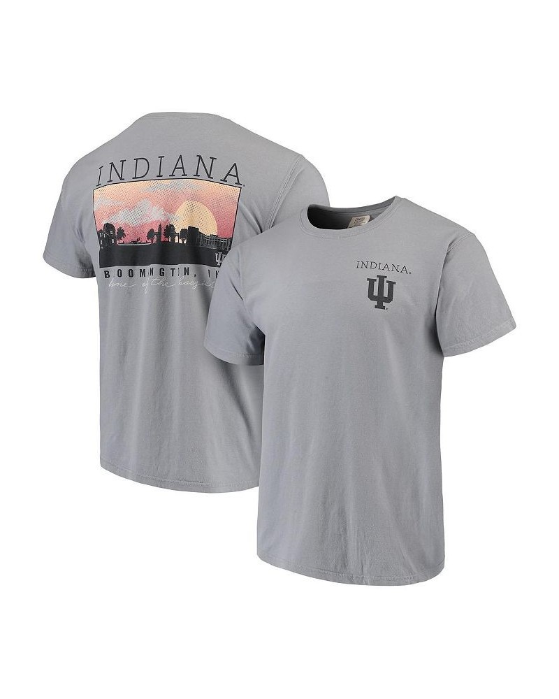 Men's Gray Indiana Hoosiers Comfort Colors Campus Scenery T-shirt $19.03 T-Shirts