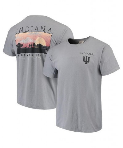 Men's Gray Indiana Hoosiers Comfort Colors Campus Scenery T-shirt $19.03 T-Shirts