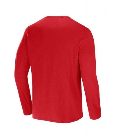 Men's NFL x Darius Rucker Collection by Red Tampa Bay Buccaneers Slub Jersey Henley Long Sleeve T-shirt $26.87 T-Shirts