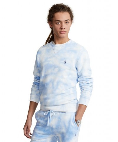 Men's RL Fleece Tie-Dye Sweatshirt Blue $56.24 Sweatshirt