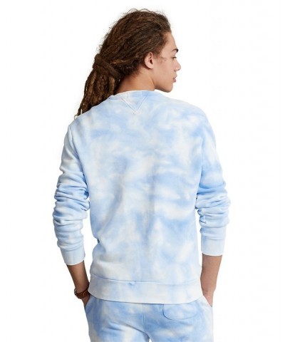 Men's RL Fleece Tie-Dye Sweatshirt Blue $56.24 Sweatshirt