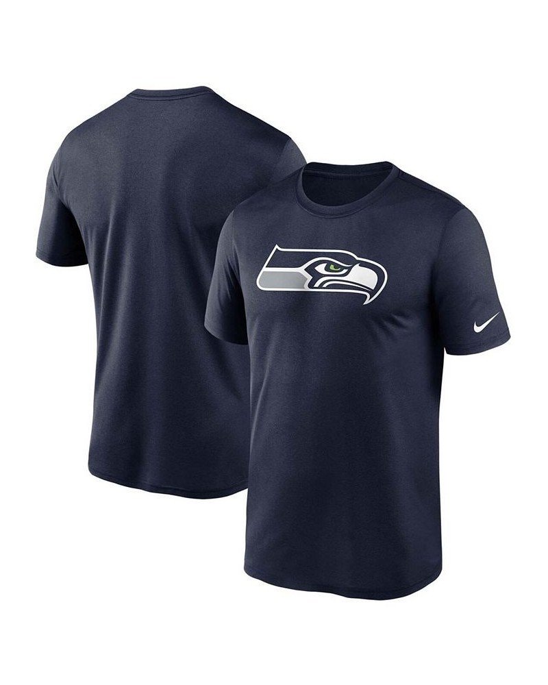 Men's College Navy Seattle Seahawks Logo Essential Legend Performance T-shirt $18.00 T-Shirts