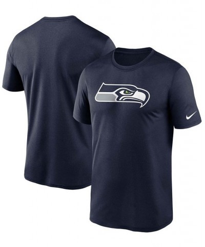 Men's College Navy Seattle Seahawks Logo Essential Legend Performance T-shirt $18.00 T-Shirts