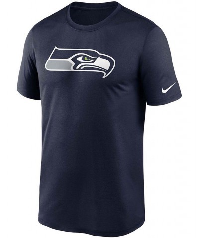 Men's College Navy Seattle Seahawks Logo Essential Legend Performance T-shirt $18.00 T-Shirts