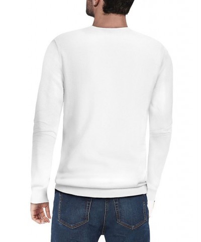 Men's Basic V-Neck Pullover Midweight Sweater Off White Tan/Beige $21.15 Sweaters