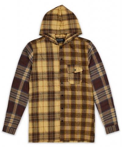 Men's Scorpion Hooded Flannel Shirt Multi $22.68 Shirts