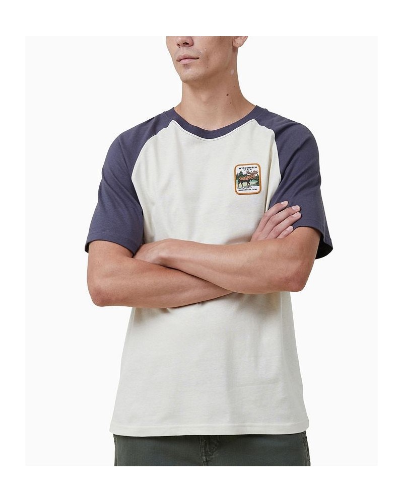 Men's Premium Loose Fit Souvenir Crew Neck T-shirt White $21.60 T-Shirts