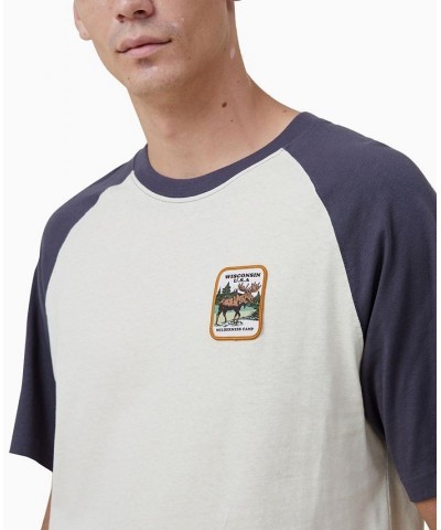 Men's Premium Loose Fit Souvenir Crew Neck T-shirt White $21.60 T-Shirts