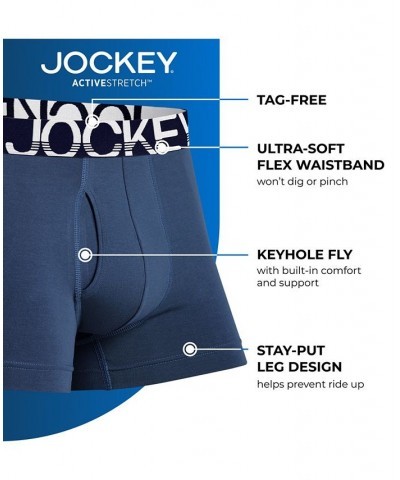 ActiveStretch™ 4" Boxer Brief - 3 Pack Navy $12.81 Underwear