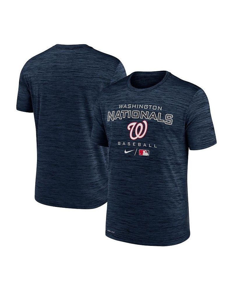 Men's Navy Washington Nationals Authentic Collection Velocity Practice Performance T-shirt $24.29 T-Shirts