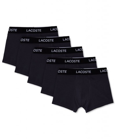 Men’s 5 Pack Cotton Trunk Underwear Black $35.45 Underwear