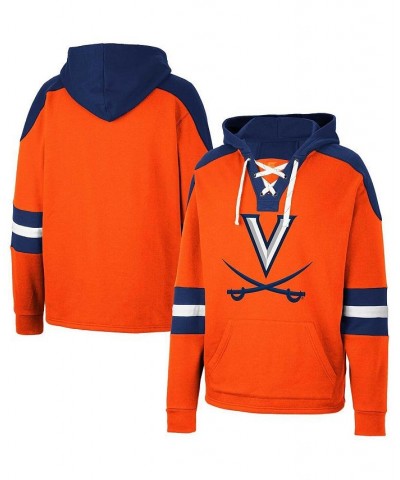 Men's Orange Virginia Cavaliers Lace-Up 4.0 Pullover Hoodie $26.10 Sweatshirt