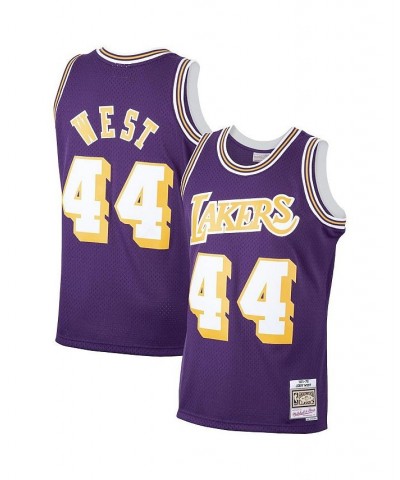 Men's Jerry West Purple Los Angeles Lakers 1971-72 Hardwood Classics Swingman Player Jersey $58.00 Jersey