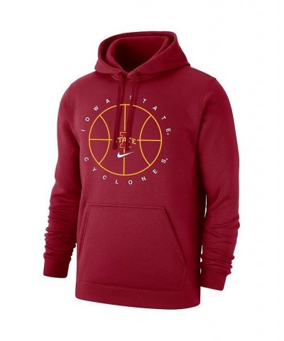 Men's Cardinal Iowa State Cyclones Basketball Icon Club Fleece Pullover Hoodie $34.85 Sweatshirt