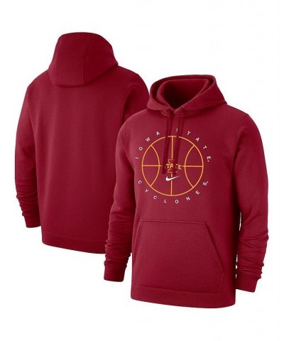 Men's Cardinal Iowa State Cyclones Basketball Icon Club Fleece Pullover Hoodie $34.85 Sweatshirt