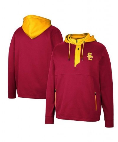 Men's Cardinal USC Trojans Luge 3.0 Quarter-Zip Hoodie $35.70 Sweatshirt