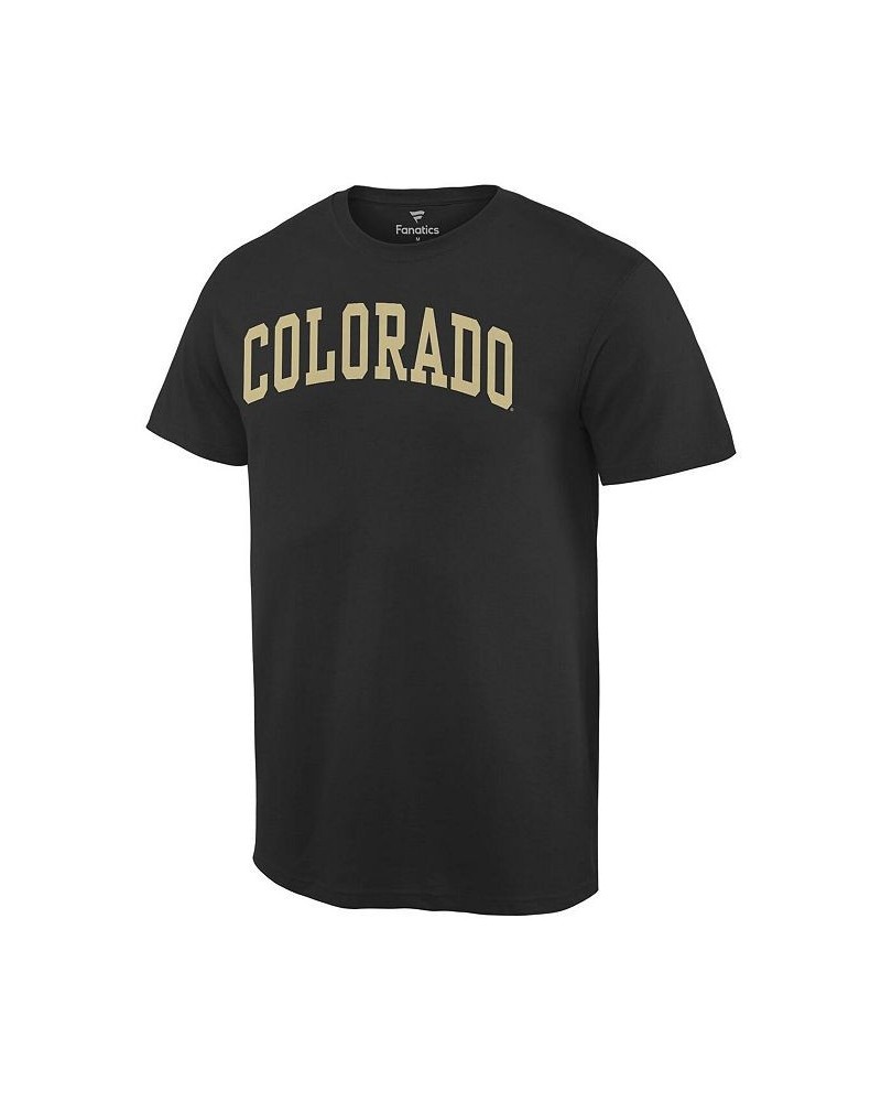 Men's Black Colorado Buffaloes Basic Arch T-shirt $16.19 T-Shirts