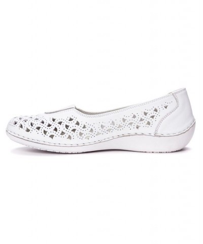 Women's Cabrini Slip-On Flat Shoes White $51.27 Shoes