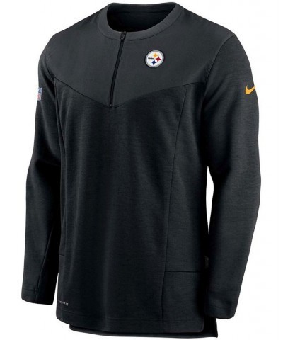 Men's Black Pittsburgh Steelers Sideline Half-Zip UV Performance Jacket $47.00 Jackets