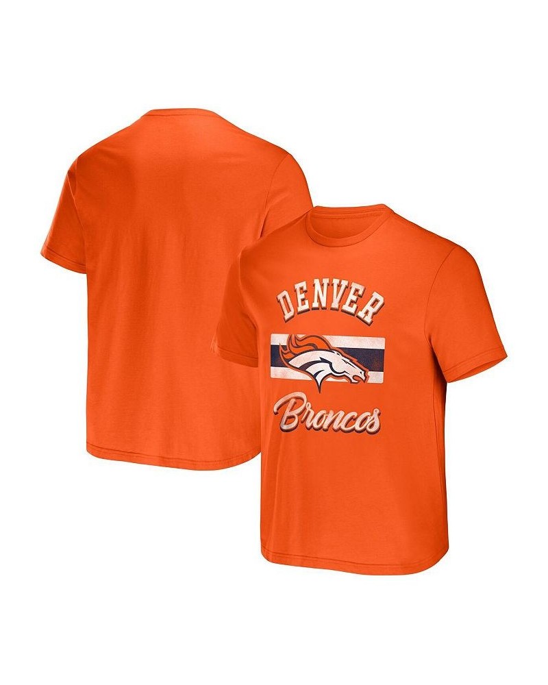 Men's NFL x Darius Rucker Collection by Orange Denver Broncos Stripe T-shirt $20.27 T-Shirts