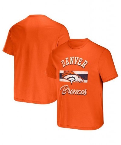 Men's NFL x Darius Rucker Collection by Orange Denver Broncos Stripe T-shirt $20.27 T-Shirts