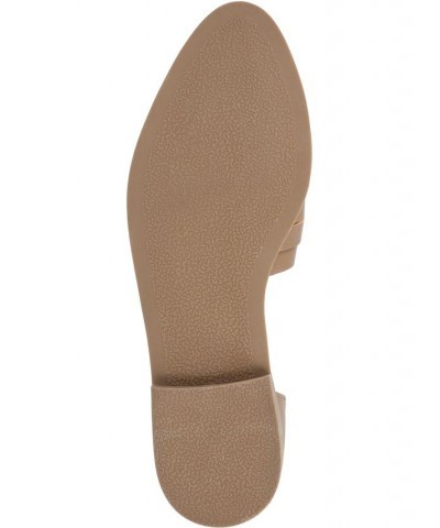 Women's Anyah Caged Flat Tan/Beige $38.95 Shoes