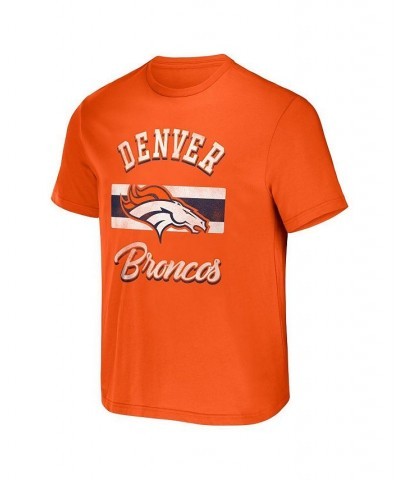 Men's NFL x Darius Rucker Collection by Orange Denver Broncos Stripe T-shirt $20.27 T-Shirts